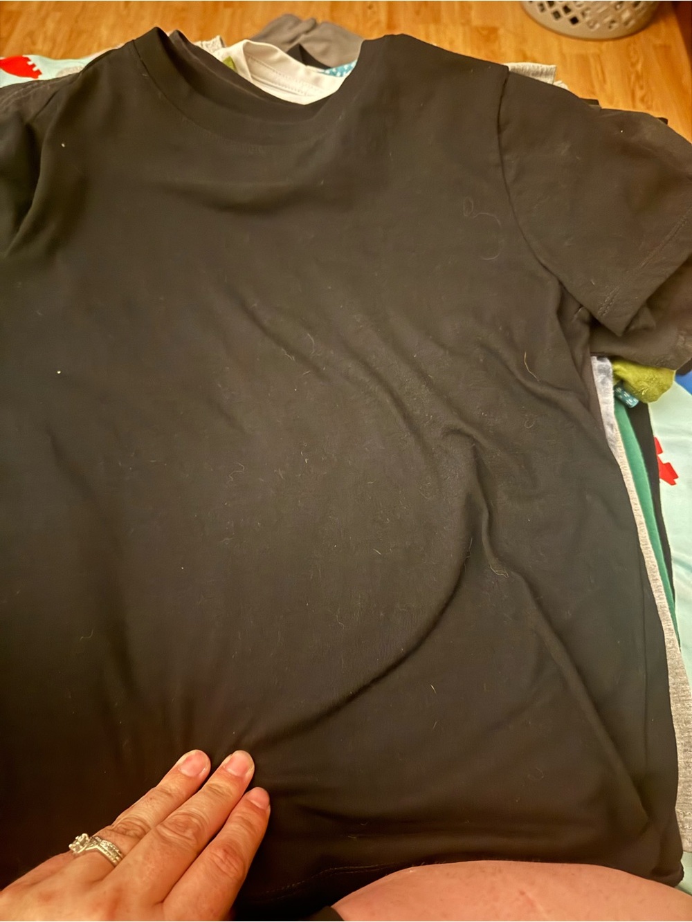 Cat & Jack Men's Black Short Sleeve Crew Tee